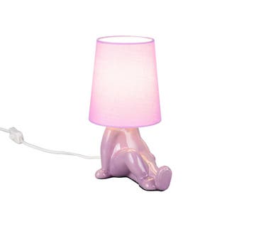 Trio HUMA tafellamp | E14 Fitting | lilla | 20 x 13 cm | IP2, Verzenden, Nieuw