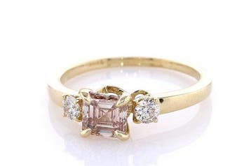 Zonder minimumprijs - Ring - 14 karaat Geel goud - 0.88ct., Nieuw