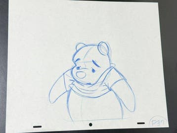 Walt Disney - Oorspronkelijke animatietekening van Winnie de