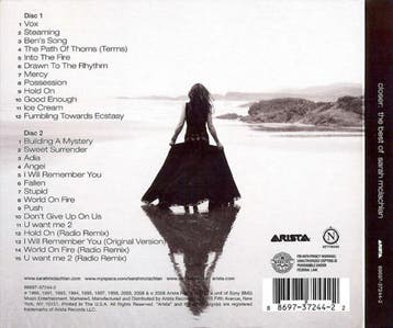 Sarah McLachlan - Closer: The Best Of Sarah McLachlan, Verzenden, Gebruikt