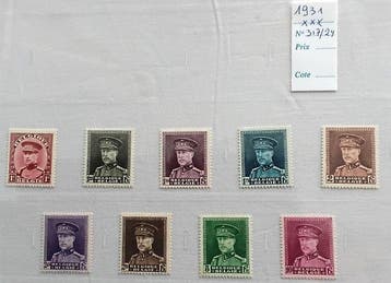 België 1931/1932 - Beeld van Zijne Majesteit de Koning, Gestempeld