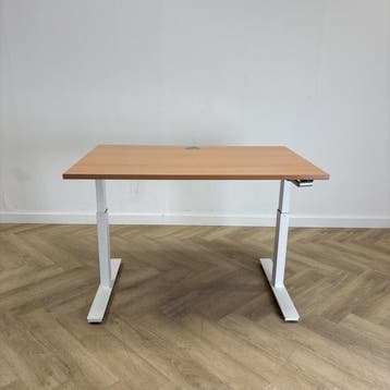slingerbureau 120x80 cm, beuken - wit, Gebruikt