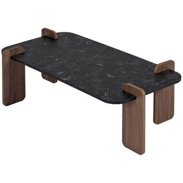 Evila Salontafel - Wit/Houtkleurig - Nieuw/Ongebruikt -, Huis en Inrichting, Verzenden, Nieuw, 100 tot 150 cm, Scandinavisch