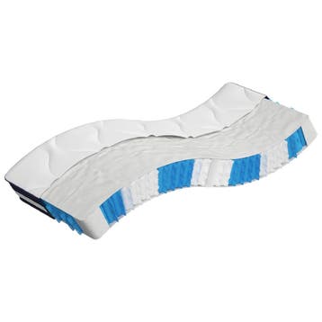 vidaXL Pocketveringmatras middelhard-hard 70x200 cm, Verzenden, Nieuw