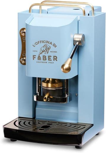 Faber Pro Deluxe Espresso turquoise | Stijlvolle eyecatch..., Elektronische apparatuur, Koffiepads en cups, Verzenden, Espresso apparaat