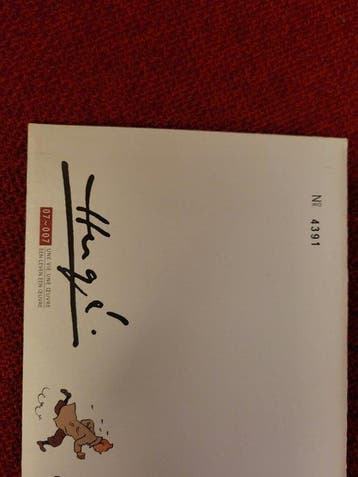 Tintin - 1 Eerste-dagbrief-set ter gelegenheid van de 100e