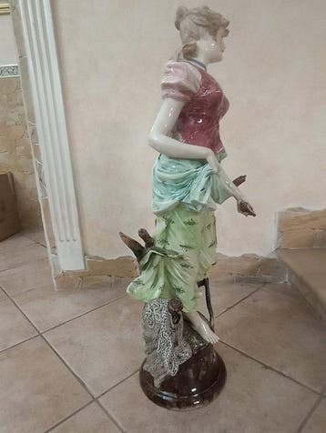 Beeld, Pescatrice - 60 cm - Keramiek
