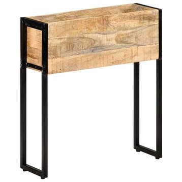 vidaXL Plantenbak 60x20x68 cm ruw mangohout, Verzenden