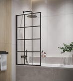 Badwand Riad 80 x 140 cm Zwart Badscherm Draaibaar 5 mm, Doe-het-zelf en Bouw, Verzenden, Nieuw