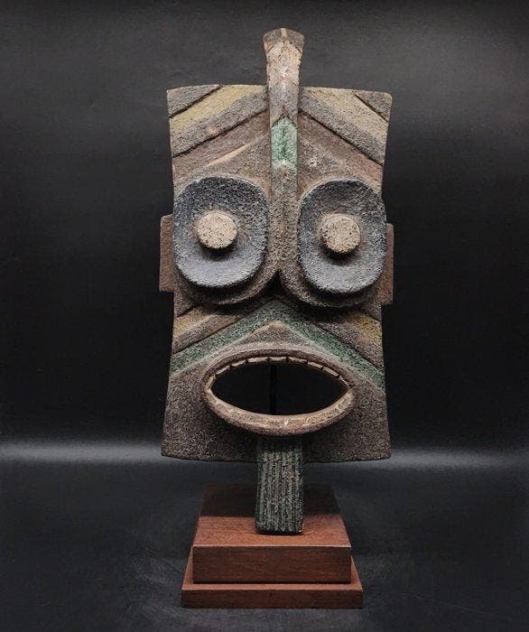 Prachtig masker - Ibibio - Nigeria (Zonder minimumprijs), Antiek en Kunst, Kunst | Niet-Westerse kunst