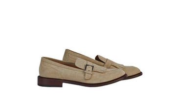TESTONI - 8 UK - 42 IT - Vietri Beige Loafer Monk Shoes