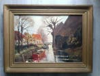 Jan Kelderman (1914-1990) - Avondstemming in Giethoorn