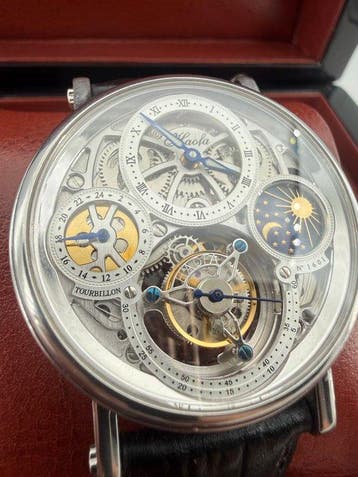 HAOFA - Tourbillon Skeleton GMT dual time zone day and night