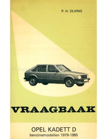 1979 - 1985 OPEL KADETT D, BENZINE VRAAGBAAK NEDERLANDS