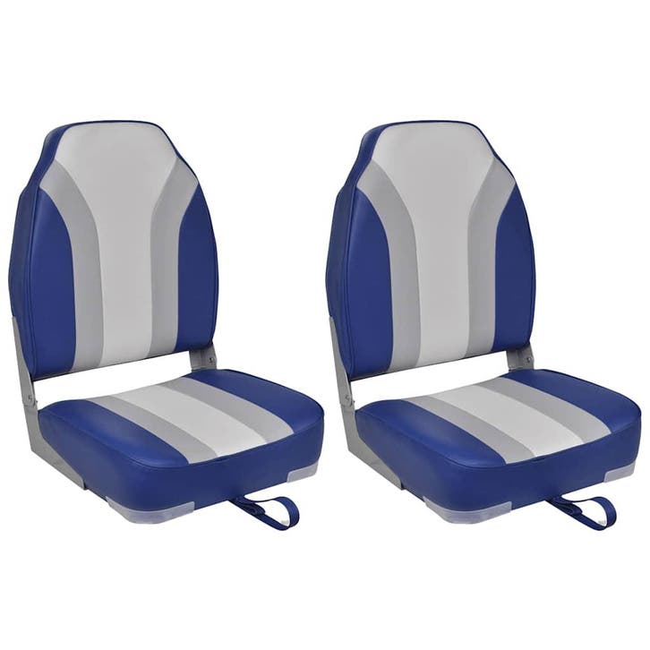 vidaXL Bootstoelen inklapbaar 2 st met hoge rugleuning, Watersport en Boten, Bootonderdelen, Nieuw, Verzenden
