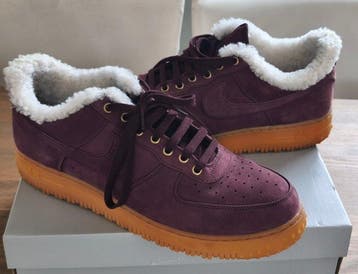 Nike - Air Force 1 Low, Premium Winter Burgundy Crush -, Nieuw