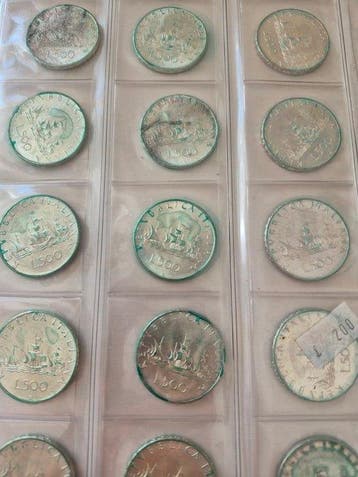 Italie, République 500 Lire argento (24 monete)