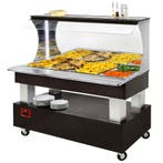 Verwarmd Buffet | GOURMET LINE | Hout/RVS | 4x 1/1 GN |, Verzenden, Nieuw in verpakking