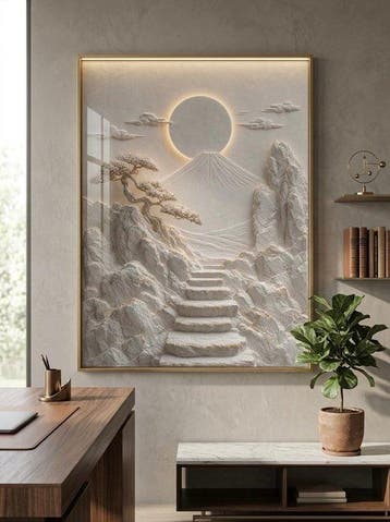 Naro - Canvas XXL - Material Harmony between Sky and Stone