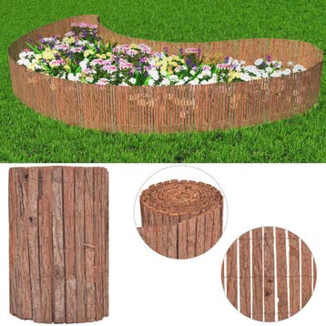 vidaXL Scherm 1000x50 cm schors, Tuin en Terras, Verzenden, Nieuw