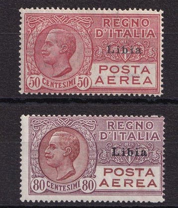 Libye italienne 1928/1929 - Timbres de la P.A. dItalie de