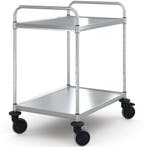 Serveerwagen | VARIOCART | RVS | 2 Niveaus (EN800x600) |, Verzenden, Nieuw in verpakking