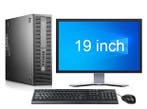 HP EliteDesk 800 G2 SFF i5 6e Gen + 19” Monitor + 2 jaar, Ophalen of Verzenden, Nieuw, In_stock