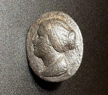 Oude Egypte, Ptolemeïsch Brons Zeldzame plaat met een