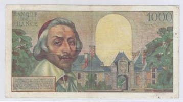 1 000 Francs France Fay 42/25 1000 Francs Richelieu 07/03..., Verzenden, België