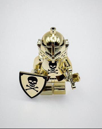 Lego Minifiguur - Castle - Lego Chrome Gold Knight Of Death, Kinderen en Baby's, Speelgoed | Duplo en Lego, Nieuw