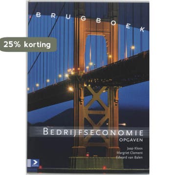 Opgaven Brugboek Bedrijfseconomie 9789039518823, Verzenden, Edward van Balen