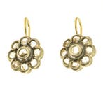 Oorbellen - 18 karaat Geel goud, Witgoud Diamant, Bijoux, Sacs & Beauté, Boucles d'oreilles