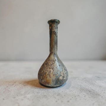 Oud-Romeins Glazen fles Met Spaanse importlicentie, Verzamelen