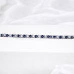 Sans prix de réserve - Bracelet Plaqué or Saphir - Topaze -