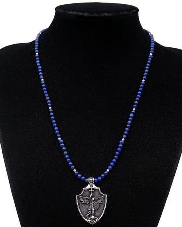 Lapis lazuli - Halsketting van de Aartsengel Michaël: