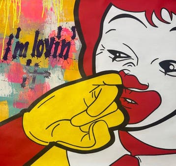 isem (1985) - Ronald mc Donald X i m lovin it (size 70x75cm