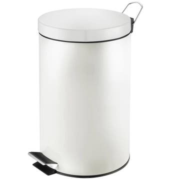 Pedaalemmer | Wit | 12L | Klapdeksel | Ø248x400(h)mm V-Part, Verzenden, Nieuw in verpakking