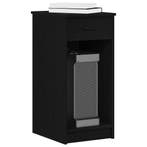 vidaXL Computertorenstandaard met lade 35x45x77 cm zwart, Verzenden, Nieuw