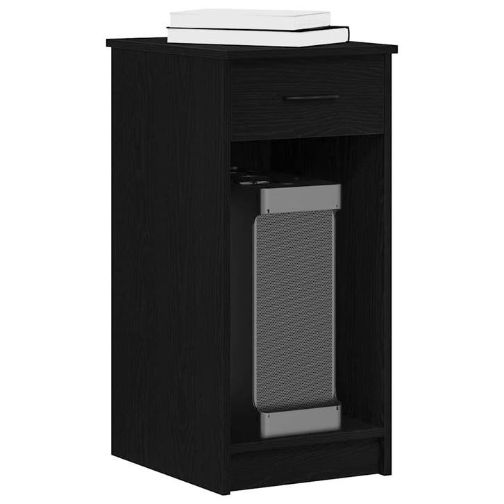 vidaXL Computertorenstandaard met lade 35x45x77 cm zwart, Maison & Meubles, Bureaux, Envoi