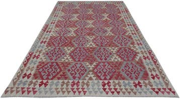 Handgeweven Designer Kelim – Afghan Design - Kelim - 286 cm, Nieuw