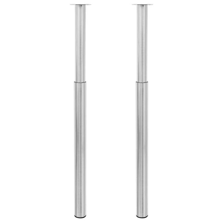 vidaXL Tafelpoten telescopisch roestvrij staal  710 mm -, Maison & Meubles, Pièces pour table, Envoi