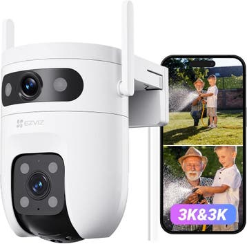 EZVIZ 3K+3K Dual Camera | Retour deal | 34% korting!, TV, Hi-fi & Vidéo, Caméras de surveillance, Verzenden, Buitencamera