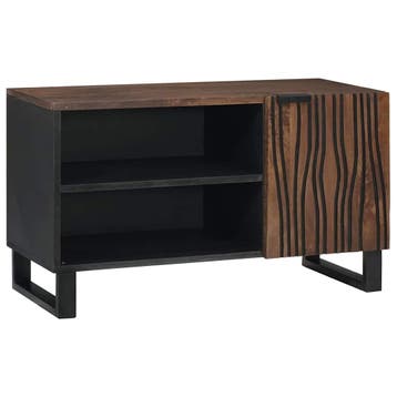 vidaXL TV Eenheden 80 x 33 x 46 cm Walnotenhout Bewerkt hout, Verzenden