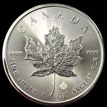 Canada. Elizabeth II. Silver 5 Dollars - Elizabeth II (4th, Postzegels en Munten