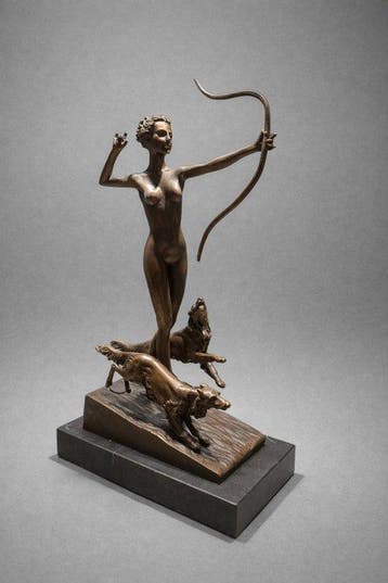 Josef Lorenzl (1892-1950) - after - sculptuur, Diana with