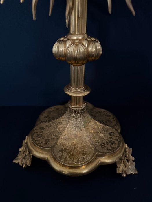 Monstrans - Metaal, vermeil - 1850-1900 - Ostensorium, Antiek en Kunst, Kunst | Niet-Westerse kunst