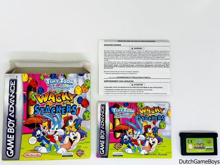 Gameboy Advance / GBA - Tiny Toon Adventures - Wacky Stacker, Games en Spelcomputers, Games | Nintendo Game Boy, Gebruikt, Verzenden