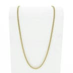 8 karaat gourmetschakel ketting, Handtassen en Accessoires, Kettingen, Ophalen of Verzenden, Gebruikt, Overige kleuren, Goud