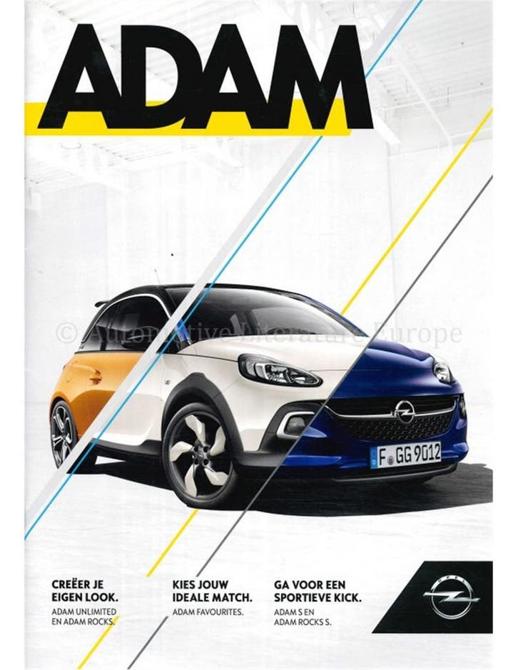 2016 OPEL ADAM BROCHURE NEDERLANDS, Livres, Autos | Brochures & Magazines