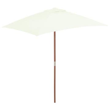 Parasol bois sable 150x200cm - Seconde chance, etat neuf, Verzenden
